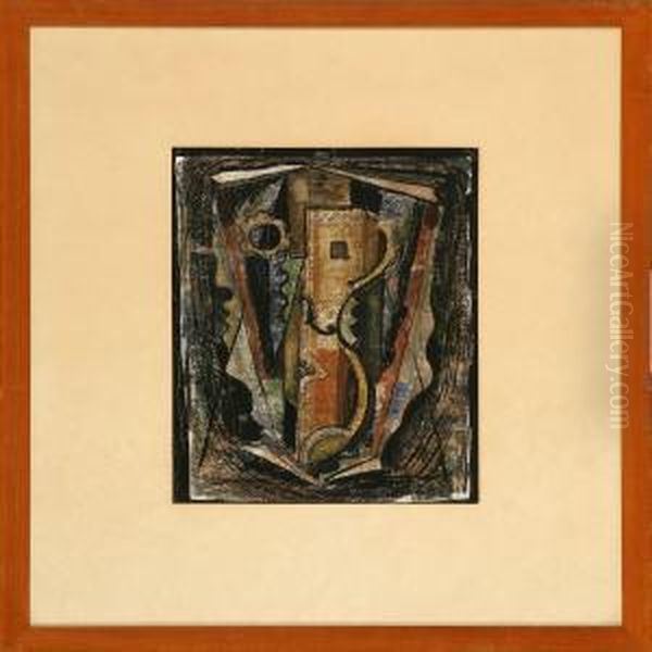 Volume & Spaceorganization Oil Painting by Knut Merrild