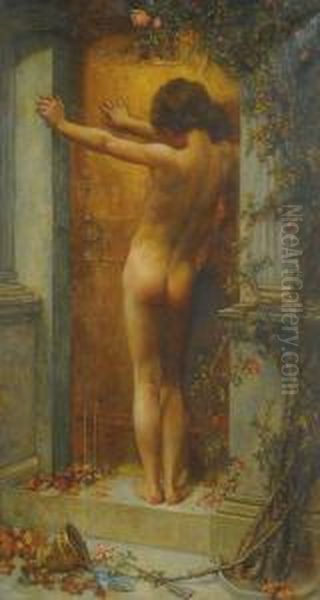 Love Locked Oil Painting by Anna Lea Merritt