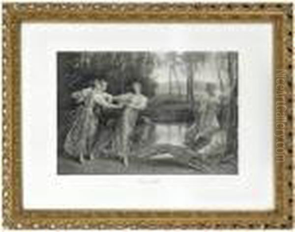 Merry Maids Oil Painting by Anna Lea Merritt