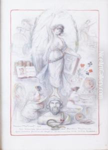 Homere Oil Painting by Lucien Metivet