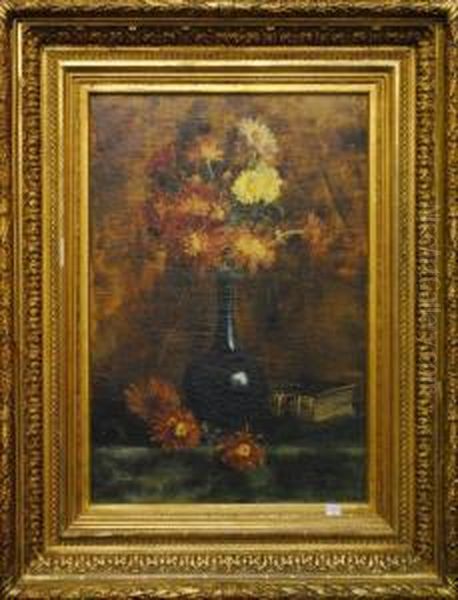 Bouquet De Fleurs Oil Painting by Georgette Meunier