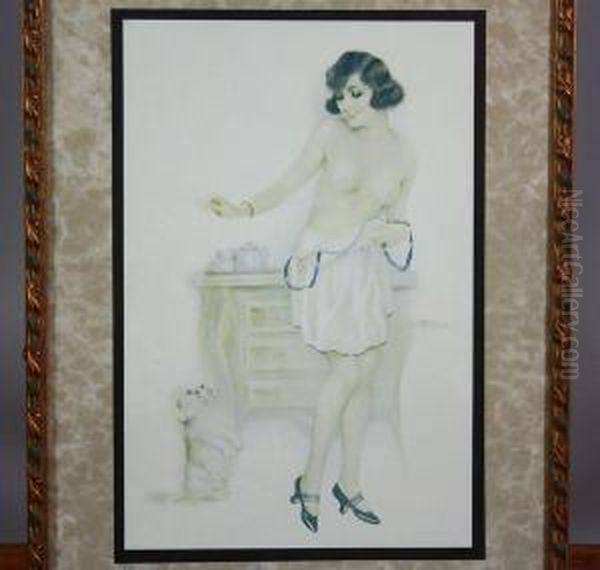 Femmes A Leur Toilette Oil Painting by Suzanne Meunier