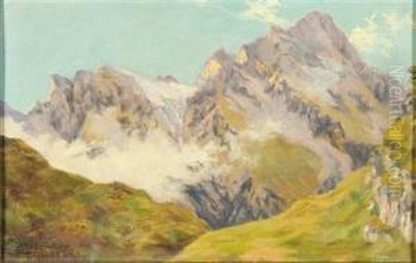 Kitzsteinhorn Oil Painting by Friedrich Meyer-Rubritius