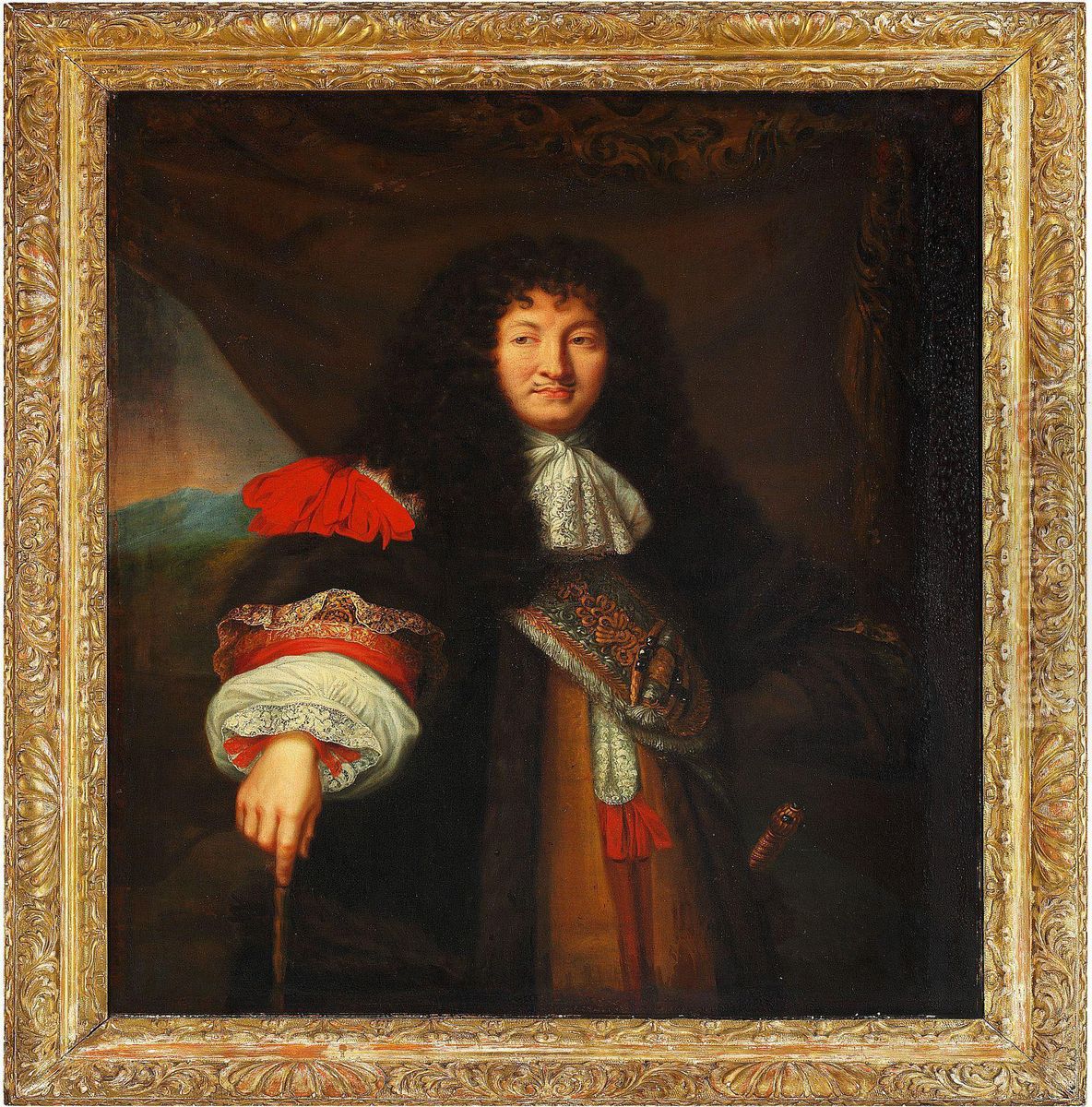 Portrait Of Louis Xiv Of France Oil Painting by Pierre Mignard