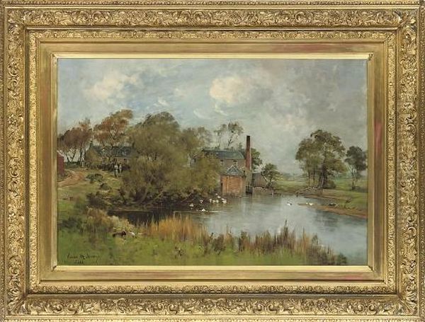 The Mill Pond Oil Painting by James H.C. Millar