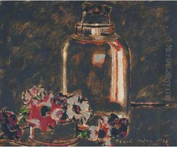 Pickle Jar Oil Painting by David Brown Milne