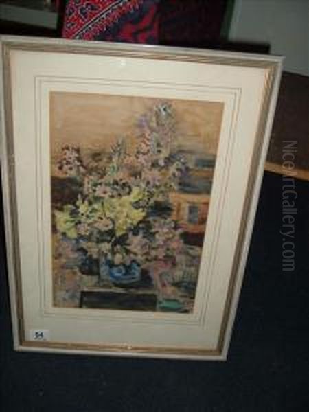 Floral Still Life Oil Painting by Malcolm Milne