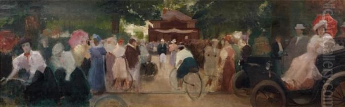 Au Bois Oil Painting by Tony Minartz