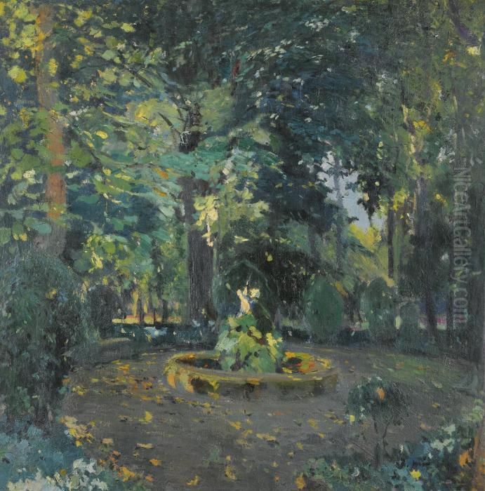 Surtidor, Santa Perpetua De La Mogoda (fountain, Santa Perpetua De La Mogoda) Oil Painting by Joaquin Miro