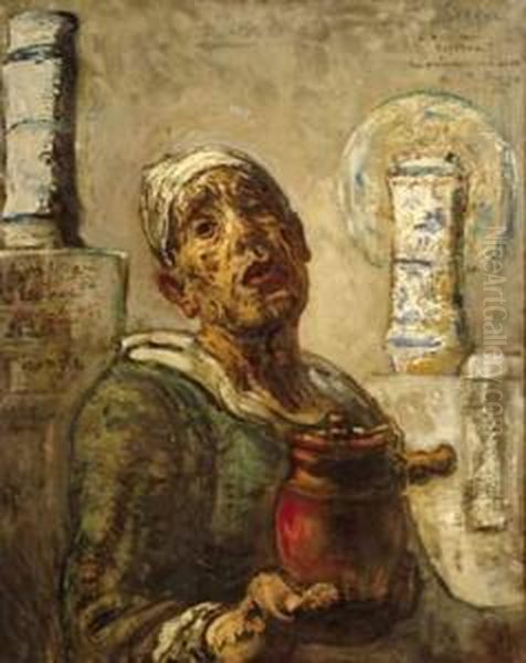  L'artisan Ou L'esclave, 1925  Oil Painting by Henry Mirande