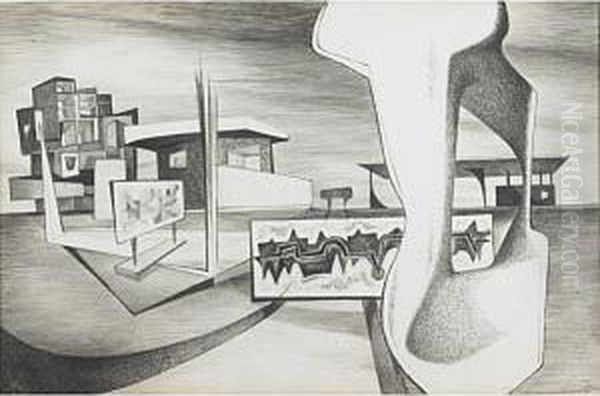 Architectul Drawings Oil Painting by John Moir