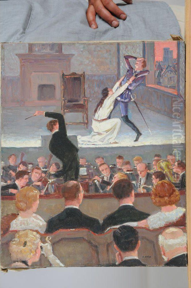 Peintre Dieppois Oil Painting by Gustave Moise