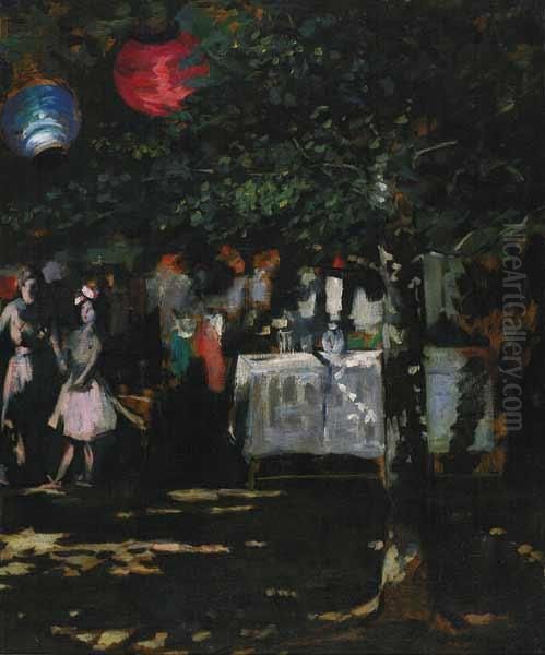 The Japanese Lanterns Oil Painting by Abram Molarsky
