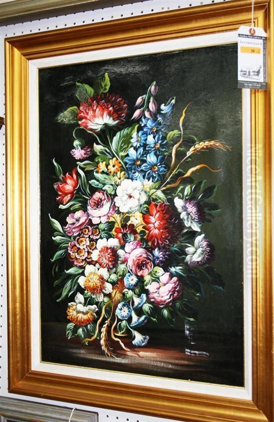 Floral Still Life Oil Painting by Antoine (Baptiste M.) Monnoyer