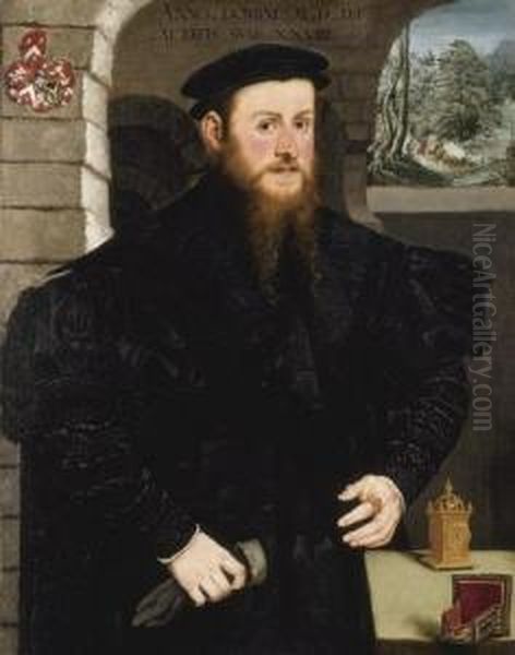 Jacob Futterer Oil Painting by C.M. Monogramme: