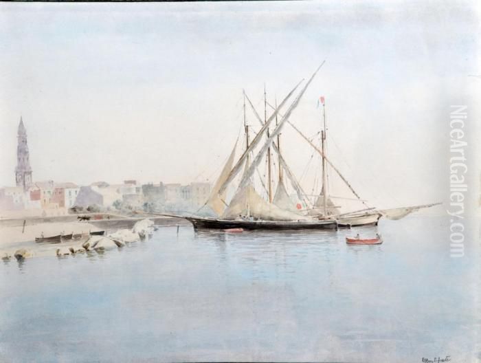 Velieri Oil Painting by Edoardo Monteforte