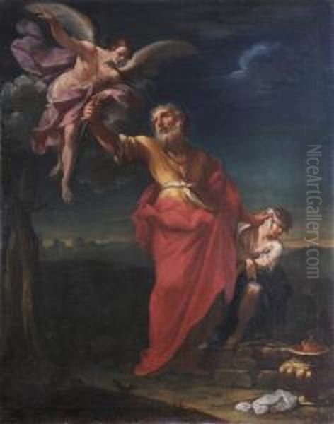 Sacrificio Di Isacco Oil Painting by Francesco Monti