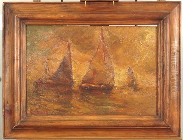 Seestuck. Oil Painting by Mario Monticelli