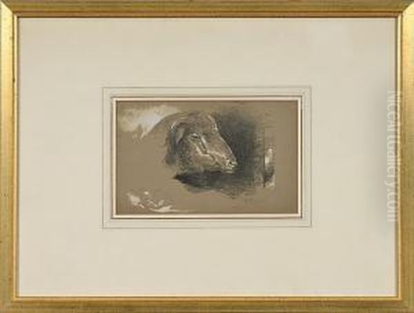 Mountain Sheep Oil Painting by Peter Moran