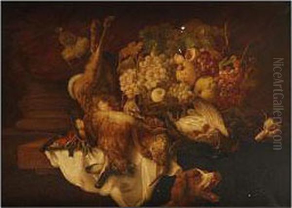 Bodeg n Con Uvas Ycaza Oil Painting by Rafael Moreno