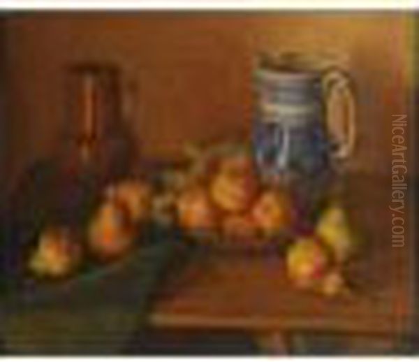 Bodegon Confrutas Oil Painting by Rafael Moreno