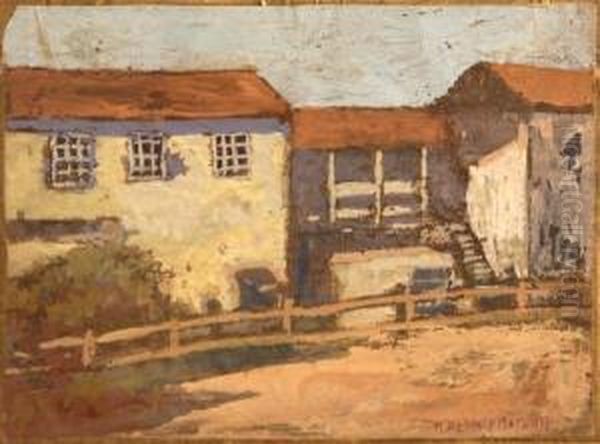 Study Of A House Oil Painting by Mary Deneale Morgan
