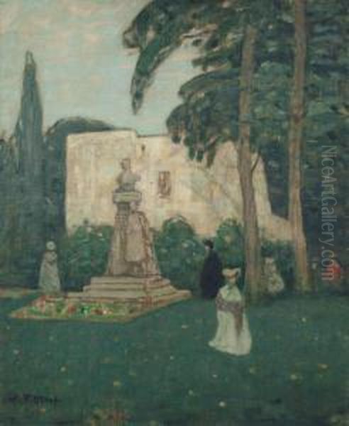 Avignon, Le Jardin Oil Painting by James Wilson Morrice