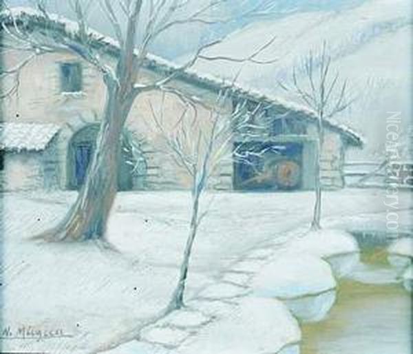 Caserio Nevado Oil Painting by Nicolas Mugica
