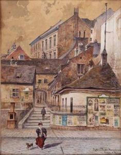 Rattenstadt Oil Painting by Anton Muller