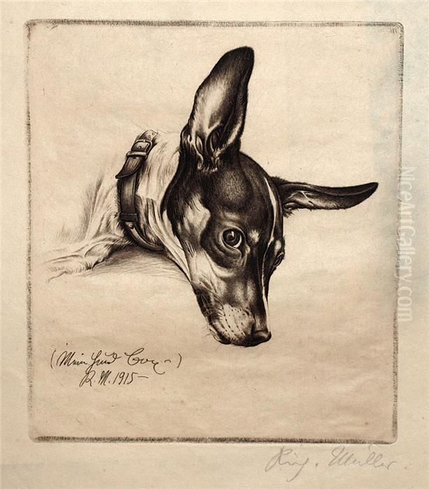 Mein Hund Boy Oil Painting by Richard Muller