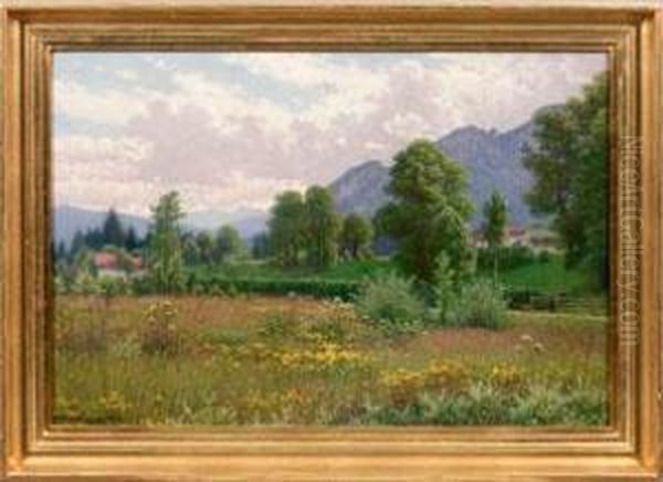 Spatsommer Oil Painting by Fritz Muller-Landeck