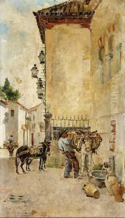 Sin Titulo Oil Painting by Tomas Munoz Lucena