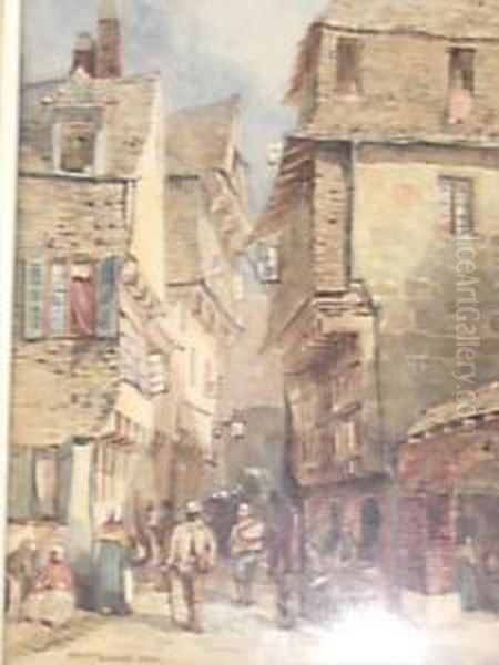 Morlaix, Brittany Oil Painting by Alexander Henry Hallam Murray