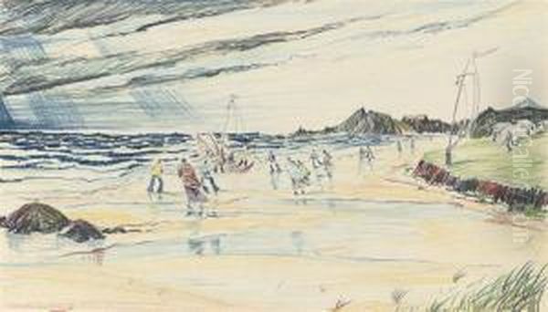 An Approaching Squall Oil Painting by Charles Murray