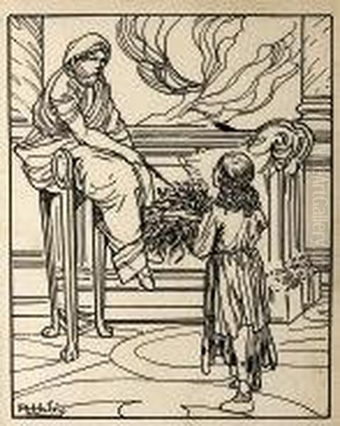 1910/12 Oil Painting by Attilio Mussino