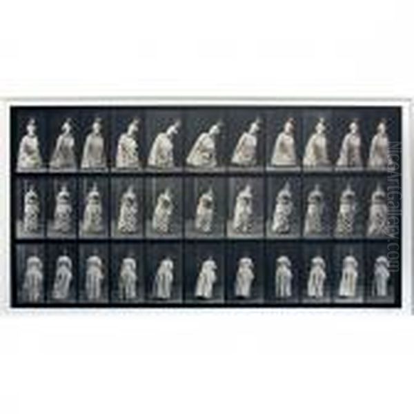 Curtseying Oil Painting by Eadweard Muybridge