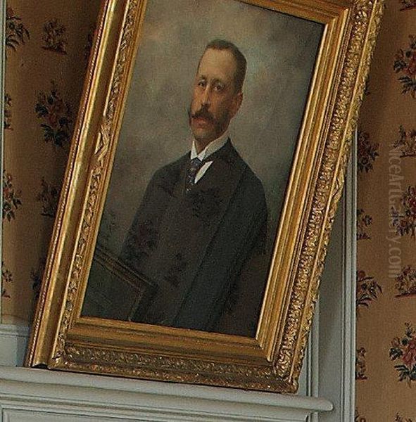Portrait De Philippe De Croix Oil Painting by Gaspard Felix Tournachon Nadar