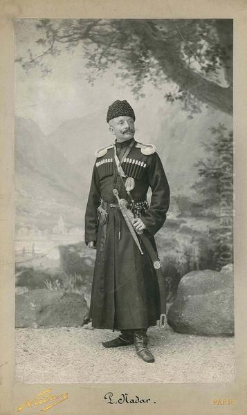 Portrait De Paul Nadar Oil Painting by Gaspard Felix Tournachon Nadar