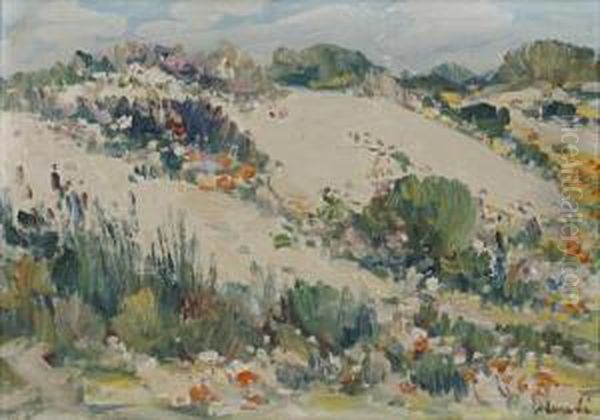 Sand Hills Near Darling Oil Painting by Hugo Pieter Naude
