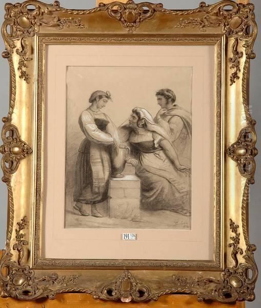 L'entremetteuse Oil Painting by Francois-Joseph Navez