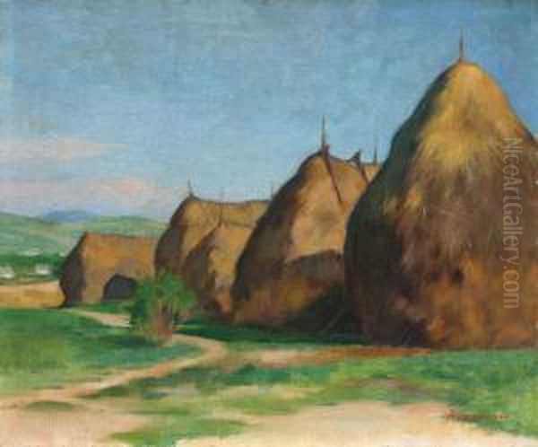 Summer Landscape Oil Painting by Grigore Negosanu