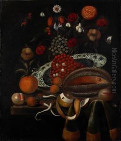 Bodegon Oil Painting by Marten Nellius