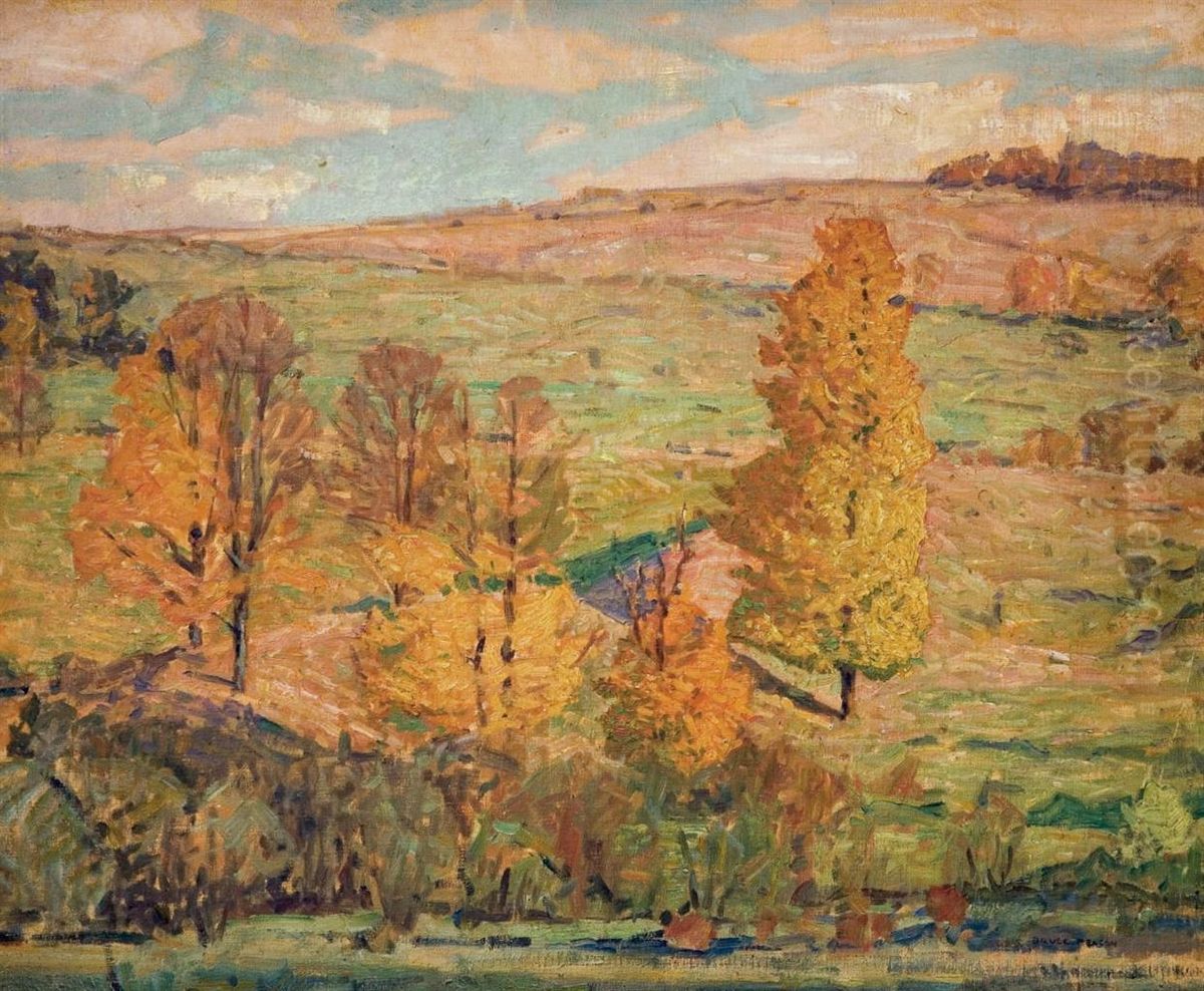 Autumn Landscape Oil Painting by Ernest Bruce Nelson