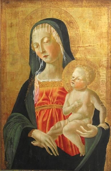 The Madonna And Child Oil Painting by Neroccio di (Neroccio da Siena) Landi