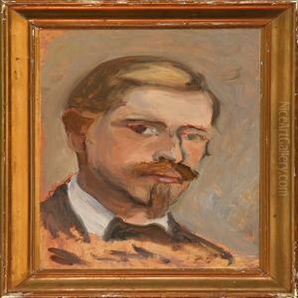 Portrait Of Siegfried Neuhaus Oil Painting by Siegfried Neuhaus