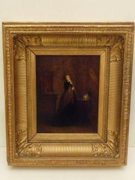 Femme Pensive Oil Painting by Amelie Nevet