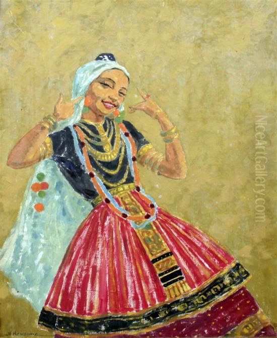 Dancer With A Dagger Oil Painting by Dorothy Newsome