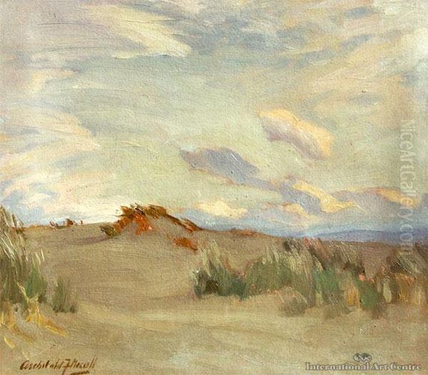 Sand Dunes Oil Painting by Archibald Frank Nicoll