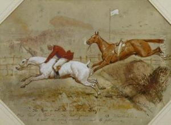 The Race Is Not Always To The Swift Oil Painting by Basil J. Nightingale