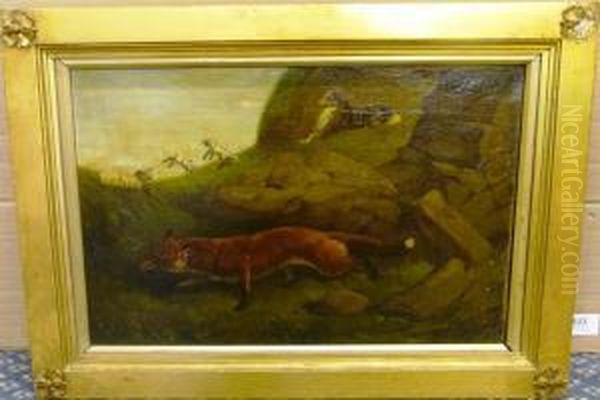 Sour Grapes Oil Painting by Basil J. Nightingale